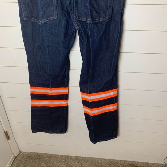 Vintage workwear reflective carpenter jean/90s utility pant/Y2K streetwear 38X32 - Picture 6 of 8